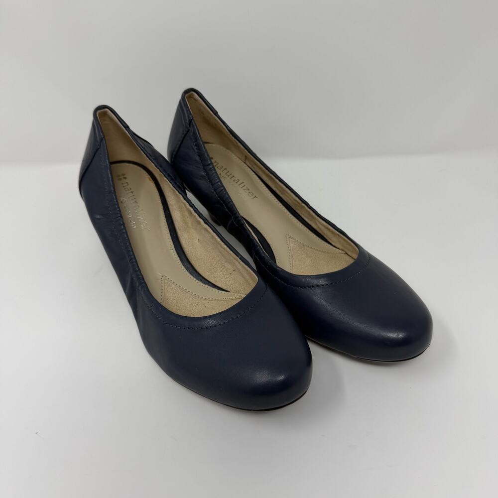 Naturalizer Stargaze Navy Leather Pumps 5.5 Comfort